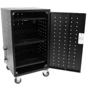 VIVO Black 30-Bay Laptop and Tablet Charging Station Cart With Keypad Lock