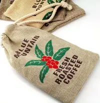 在飛比找樂天市場購物網優惠-DIY麻袋布袋抽繩束口袋麻袋咖啡豆收納袋透氣包裝袋