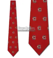 Silk Gamecocks Tie Mens Licensed Neck Ties South Carolina Gamecocks Neckties NWT