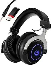 Wireless Gaming Headset,SUIJIEEN Bluetooth 5.2 Gaming Headphones Built-in Noise-Cancelling Microphone Stereo Sound for Mac PC Laptop PS4 PS5 Switch,3.5mm Wired Mode for Xbox Series