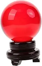Abaodam 1 Set Bright Ball Ornament with Unique Stand Elegant Decorative Sphere for Home Living Bedroom and Study Decor