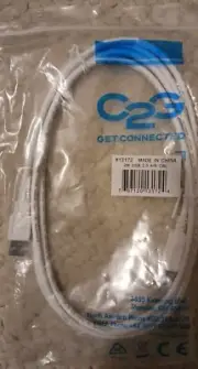 C2g Get Connected #13172 2M USB 2.0 A/B CBL