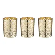 Tempa Estelle - Gold Tealight Glass 3 Pack