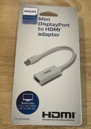 Philips Accessories Mini DisplayPort to HDMI Adapter Tablet/Computer To TV