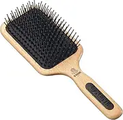 Kent Paddle Hair Brush with Non Scratch Ball-Tipped Nylon Quills, Large