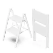 2 Step Ladder, Folding Step Stool with Broad Pedals, Compact Stepping Stool, ...