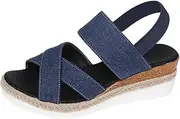 [Generic] Womens Hiking Shoes 7 Slope Bottom Roman Shoes Ladies Summer Sandals Fashion Women's Sandals Slide Sandals Womens