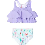 RuffleButts Girls Flounce Bikini in Mermaid Princess at Nordstrom, Size 5