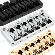 6-String Modern High Mass Bass Bridge, 16.5mm Spacing, Chrome, Black or Gold