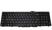 Laptop Keyboard for CLEVO P870DM P870DM2 P870DM2(-G) P870DM3 P870DM3(-G) P870DM-G United States US Double Cable Black Frame and Backlit New
