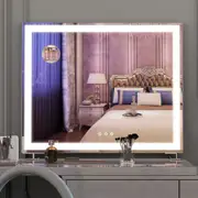 Hollywood Vanity Mirror with Lights, Smart Button, Tabletop - 600x150x507mm