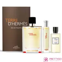 在飛比找蝦皮商城優惠-HERMES 愛馬仕 大地男性淡香水3件組禮盒[100ml+