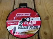 DIABLO Framing Circular Saw Blade 7-1/4 in 24 Tracking Point Tooth Carbide 2 Pk