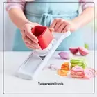 Tupperware Mini Speedy Mando Mandoline Compact Food Slicer New White Red