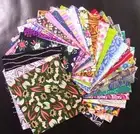 (100) 5" Squares - Mixed Colorful Prints - NO Duplicates - 100% Cotton 5277