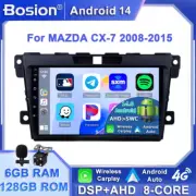 DAB+Android 14 For MAZDA CX-7 2008-15 Car Radio Stereo GPS Navi CarPlay 6G+128GB