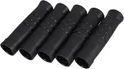 TOPPERFUN 5pcs Anti-Slip Handle Cover Bike Parts Handle Grips Mountain Bike Handlebars Scooter Handlebar Grips Scooter Bars PVC Black