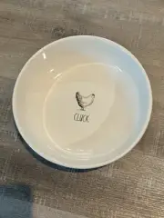 Rae Dunn Country Farm Chicken Cluck Ceramic Bowl