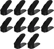 Adjustable Shoe Stacker, 10 Shoe Slot Organiser, 10 Shoe Slots Organiser, Double Layer Stacking Shoe Organiser for Closet Organization