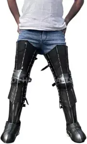 Dark Nazgul Leg Armor Full Set Metal Steel Wearable Knight Leg Greaves Halloween