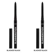 NEW Avon Glimmerstick Retractable Eyeliner - Blackest Black 0.28 g / SET OF 2