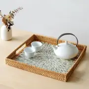 Rattan Weaving Weaving Fruit Basket Creative Bread Baskets Tray Living Room