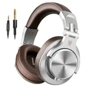 A71 Wired Headphones for Computer Phone with Mic Foldable Over Ear