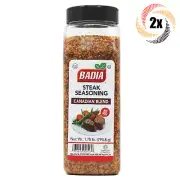 2x Pints Badia Steak Canadian Blend Seasoning | 1.75LB | Gluten Free! | No MSG!