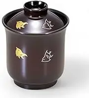 J-Kitchens Miso Soup, Dishwasher-Safe, Thermosetting Special Resin, 3.0 x 3.7 inches (7.5 x 9.3 cm), 180 cc, Made in Japan