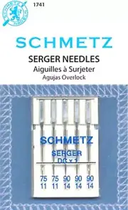 SCHMETZ OVERLOCK DCx1 SEWING MACHINE NEEDLES SIZES 75/11-90/14~S-1741