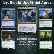 Ivy Gleeful Spellthief Magic Gathering Commander Aura doubling MTG full Deck EDH