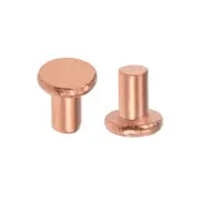 25 Pcs 13/64" x 5/16" Flat Head Copper Solid Rivets Fasteners