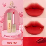 HEWARA VELVET LIPS MATTE CREAM LIPSTICK 柔滑絲絨柔軟雙唇持久正品亮紅色