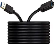 USB Extension Cable 3ft VCZHS USB 3.0 Extension Cable USB3.0 Cable A Male to A Female for USB Flash Drive Card Reader Hard Drive KeyboardPlaystation Xbox Oculus VR Printer Camera