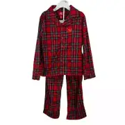 Family PJs Red Plaid Two Piece Set Kids XS New