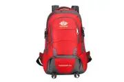 WASSUP Hiking Backpack 60L Waterproof Outdoor Day Pack Lightweight Camping Travel Backpack-Red