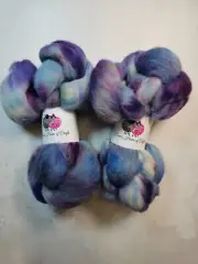 Cheviot roving, wool top, 100 g, MILKY WAY