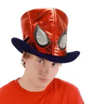 Spider-Man Costume Top Hat Adult One Size