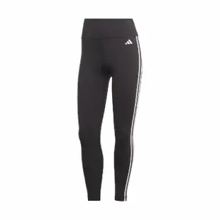 【adidas 愛迪達】緊身褲 Train Essentials 7/8 Leggings 高腰 三線 黑 白 女款 愛迪達(HT5438)