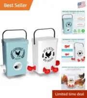 Durable Chicken Feeder with 3 Ports & 4 Cup Waterer - Weather-Resistant Set