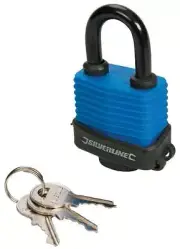 PADLOCK 48MM WEATHER RESISTANT, LOCK MATERIAL STEEL, SHACKLE CLEA FOR SILVERLINE