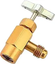 AC Charging Hose with Pressure Gauge, R134A Refrigerant Hose - R134A Sealing Adapter for Home AC Refrigeration Systems, Car Air Conditioner Charging Kit, Metal, PP