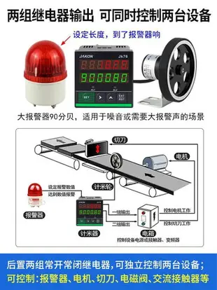 封邊機計米器滾輪式高精度智能米表記米器驗布機碼表可配計數器用