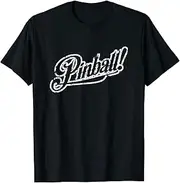 VidiAmazing Pinball Machine Arcade Retro Game Gaming Vintage ds1191 T-Shirt