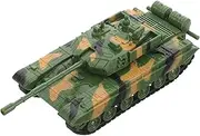 Yardwe Emulation Tank Model for Camouflage Green Rotation Safe Fun Educational Equipment for Boys for Home Decor and Collection