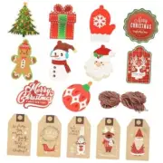 150 PCS Christmas Gift Tags with String Style-7