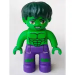 中古品 LEGO DUPLO 10876 單售 浩克 HULK 47394PB247 樂高 德寶 漫威 超級英雄 人偶