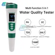 5-in-1 Digital PH EC Meter PH/EC/TDS/SALT/TEMP Voice Broadcasting Water Test Pen