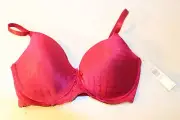 Honeydew Intimates Lace Push Up Underwire Bra Size 36D Pink Style #R446080