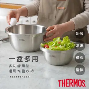 【THERMOS膳魔師】不鏽鋼二入多功能料理盆(KCC-807)